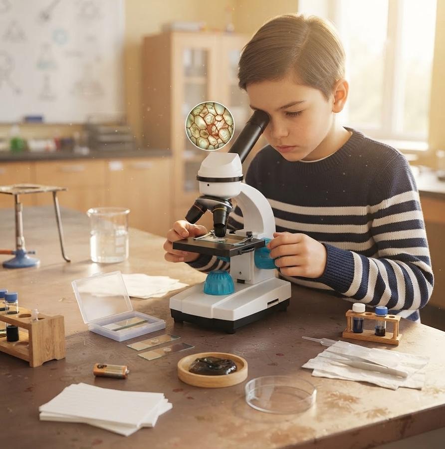 Omano Juniorscope Microscope Kit for Kids 8+