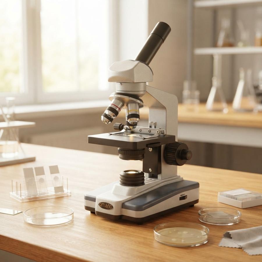 Omano OM118-M4 All-Metal Monocular Student Microscope