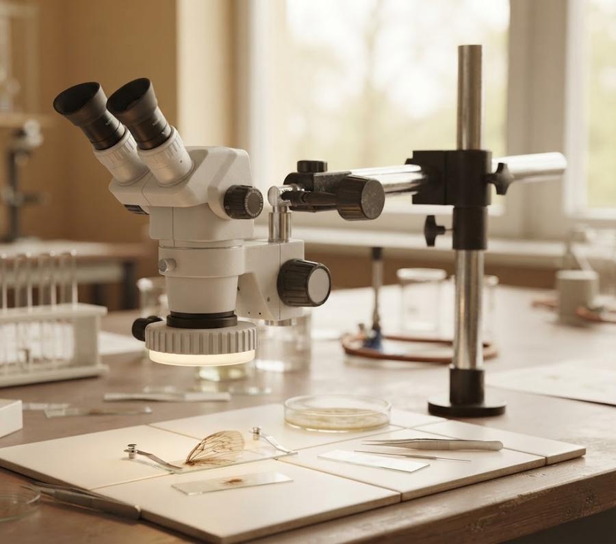 Omano OM99-V10 Premium Zoom Stereo Microscope, Single-Arm Stand